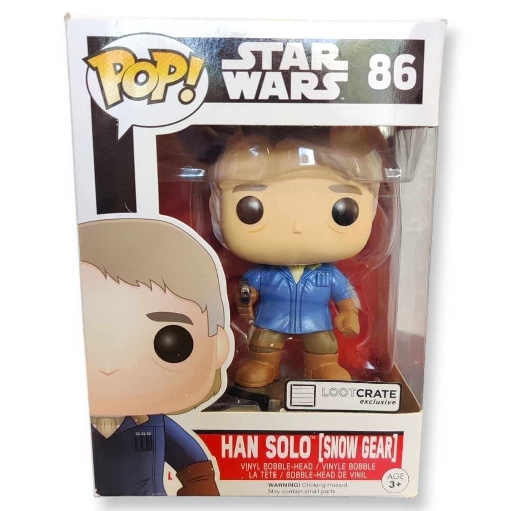 Han Solo Funko Pop Star Wars Bobblehead, Lootcrate Exclusive W/ Box